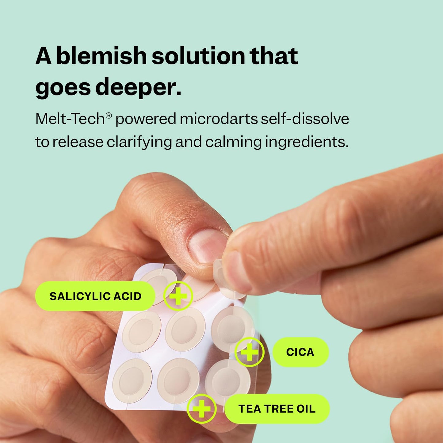 2-hour active ingredient dissolution time with 8-hour recommended wear