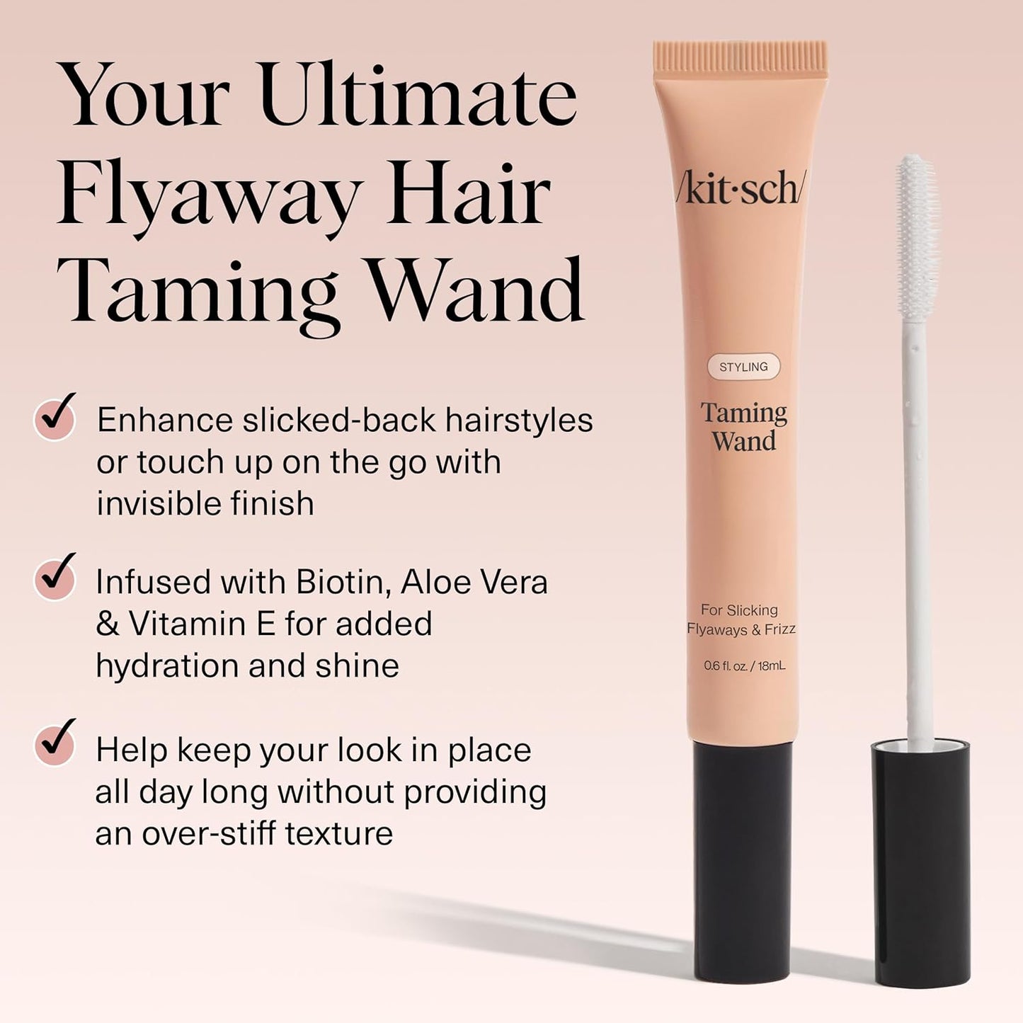 2-in-1 functionality for flyaway hair and brow grooming