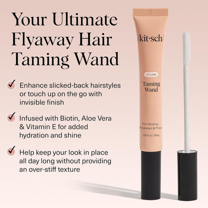 2-in-1 functionality for flyaway hair and brow grooming