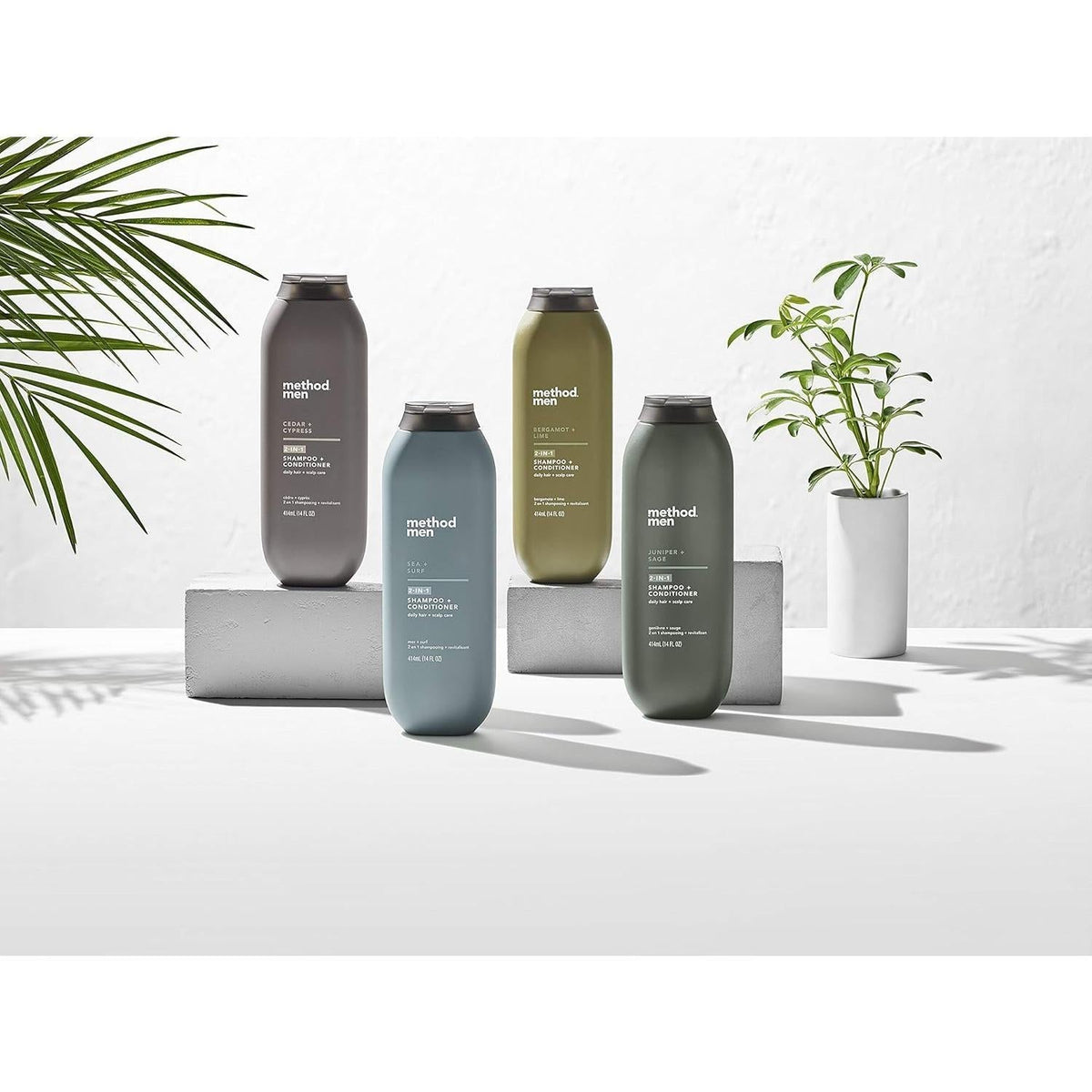 2-in-1 shampoo and conditioner formula in a single bottle