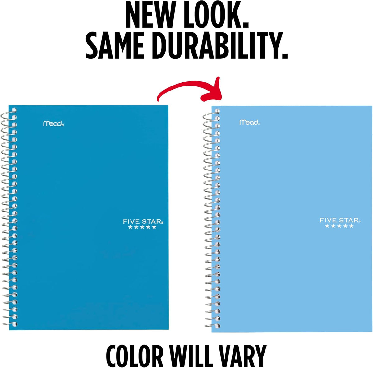 2-subject divider organization in a single spiral-bound notebook