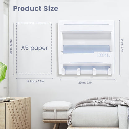 2-tier floating shelf design with 1 inch and 1.7 inch storage depths