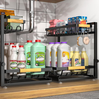 2-tier l-shaped frame with narrow top and wide base for plumbing clearance