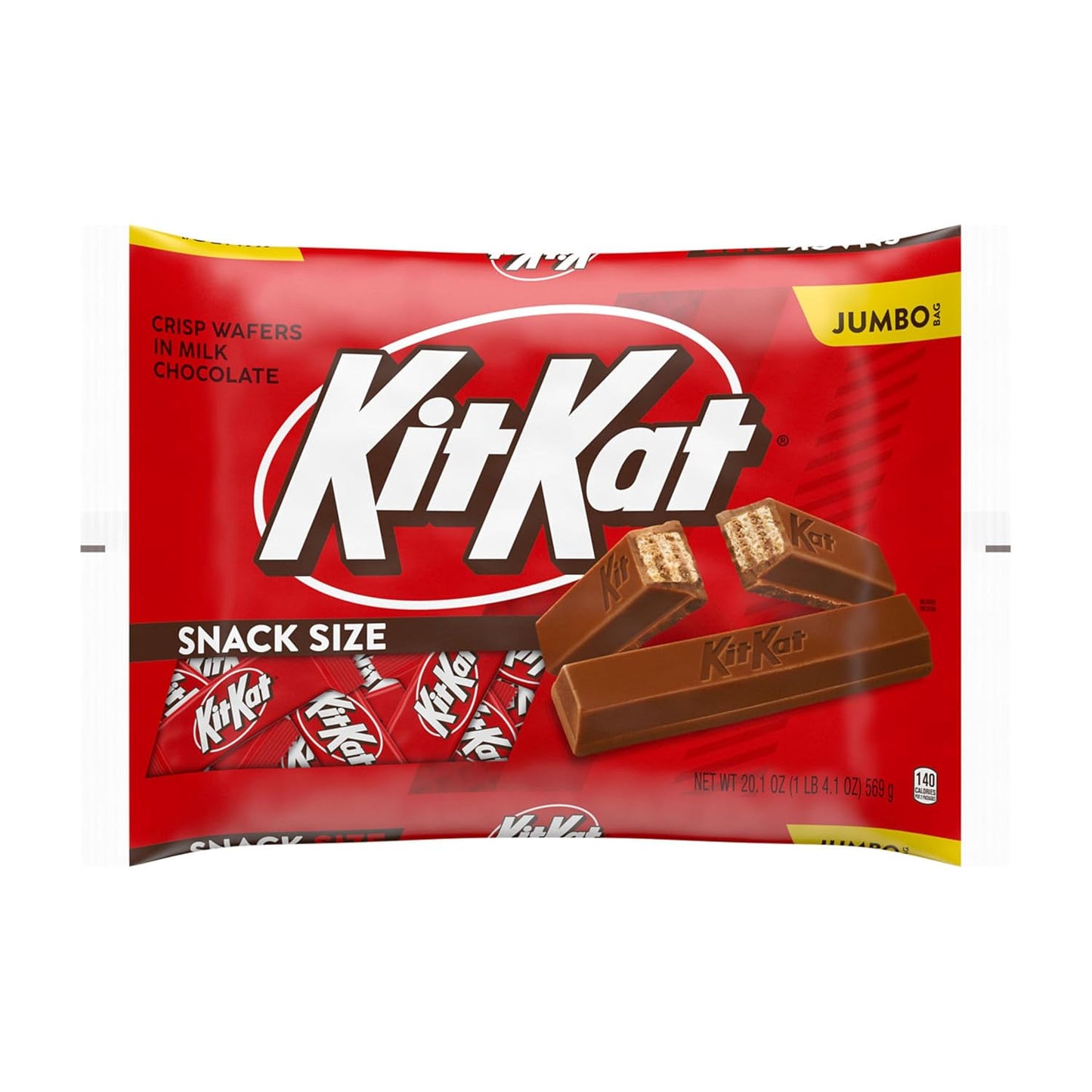 20.1 oz jumbo pouch containing many individually wrapped snack-size bars