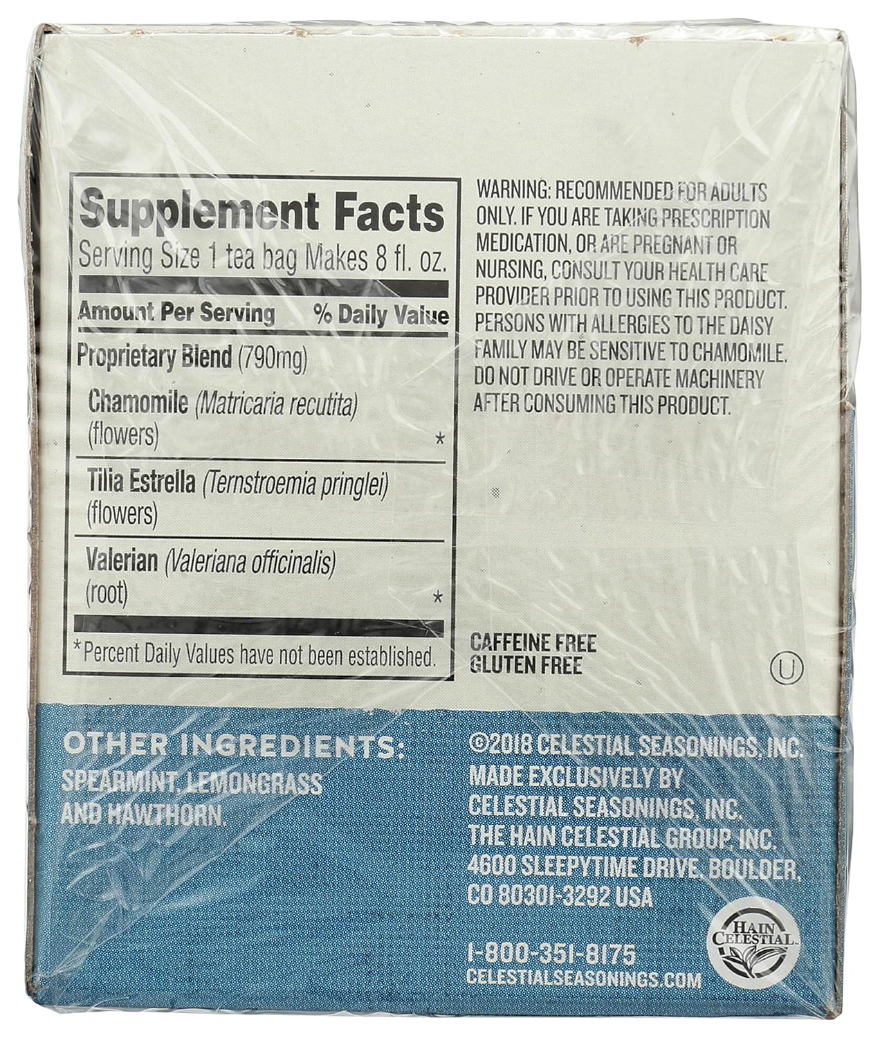 20 individually portioned tea bags per box
