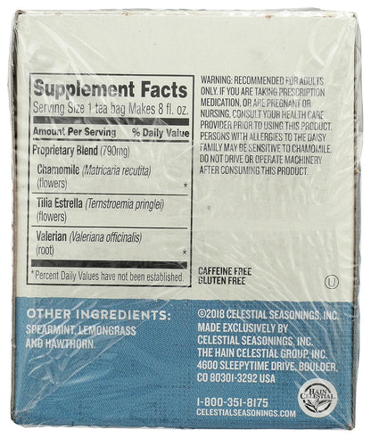 20 individually portioned tea bags per box
