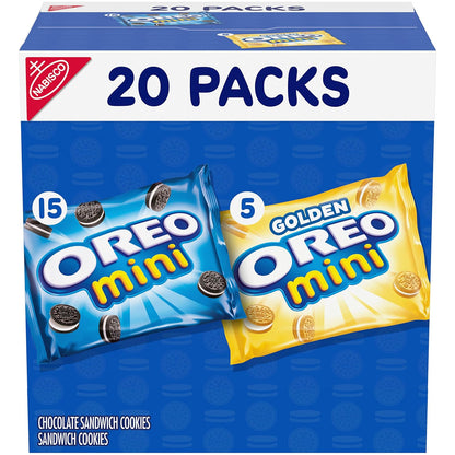 20 individually wrapped snack packs, 1.0 oz each