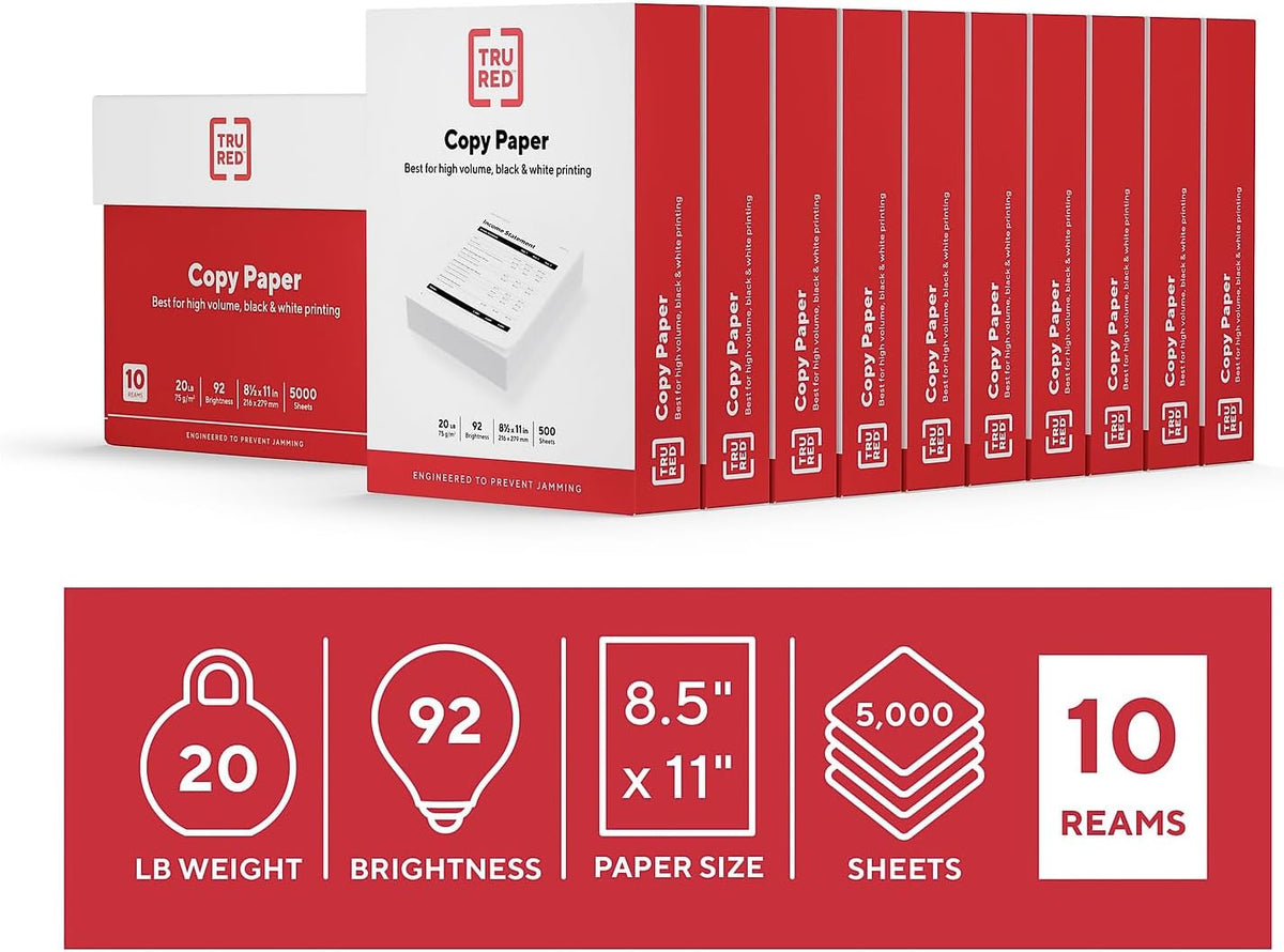 20 lb paper weight balanced for everyday office and school use