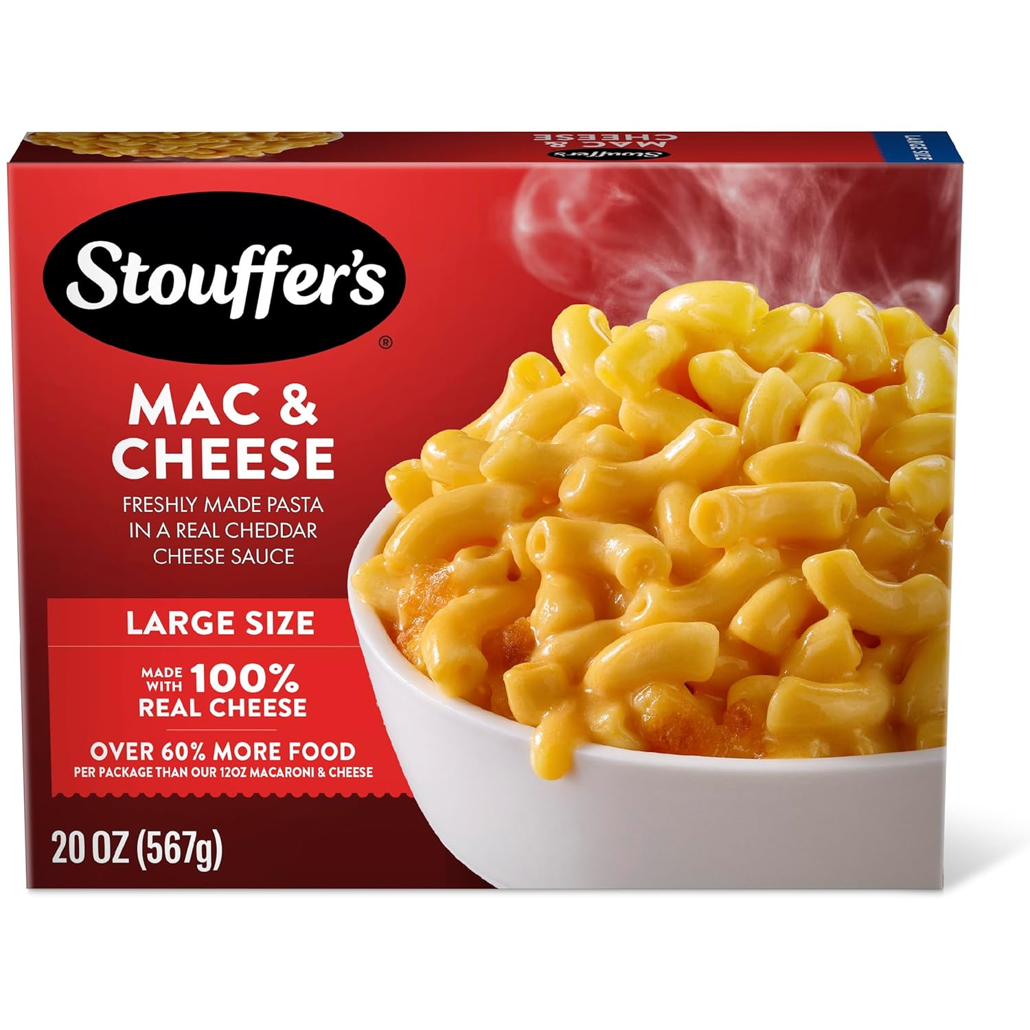 20 ounce large size package with approximately 2.5 servings