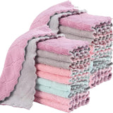 Coral Velvet Kitchen Cloths 24 Pack – Coordinated Linen-Look Towels for Living Room and Pantry