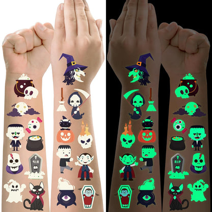20 sheets containing 250+ unique halloween designs including pumpkins, ghosts, bats, skeletons, witch hats, and tombstones