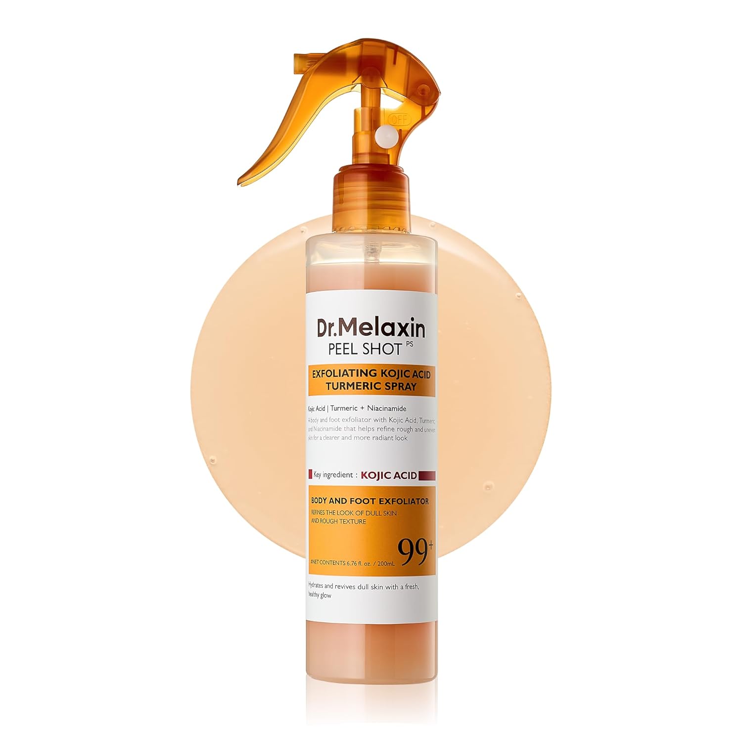 200ml spray bottle format for hands-free full-body application