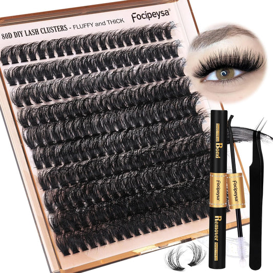 200pcs 100d volume lash clusters in mixed 10-18mm lengths