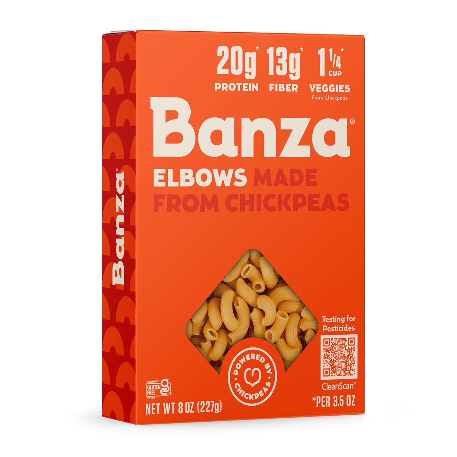 20g plant-based protein per serving (50% more than leading traditional pasta)
