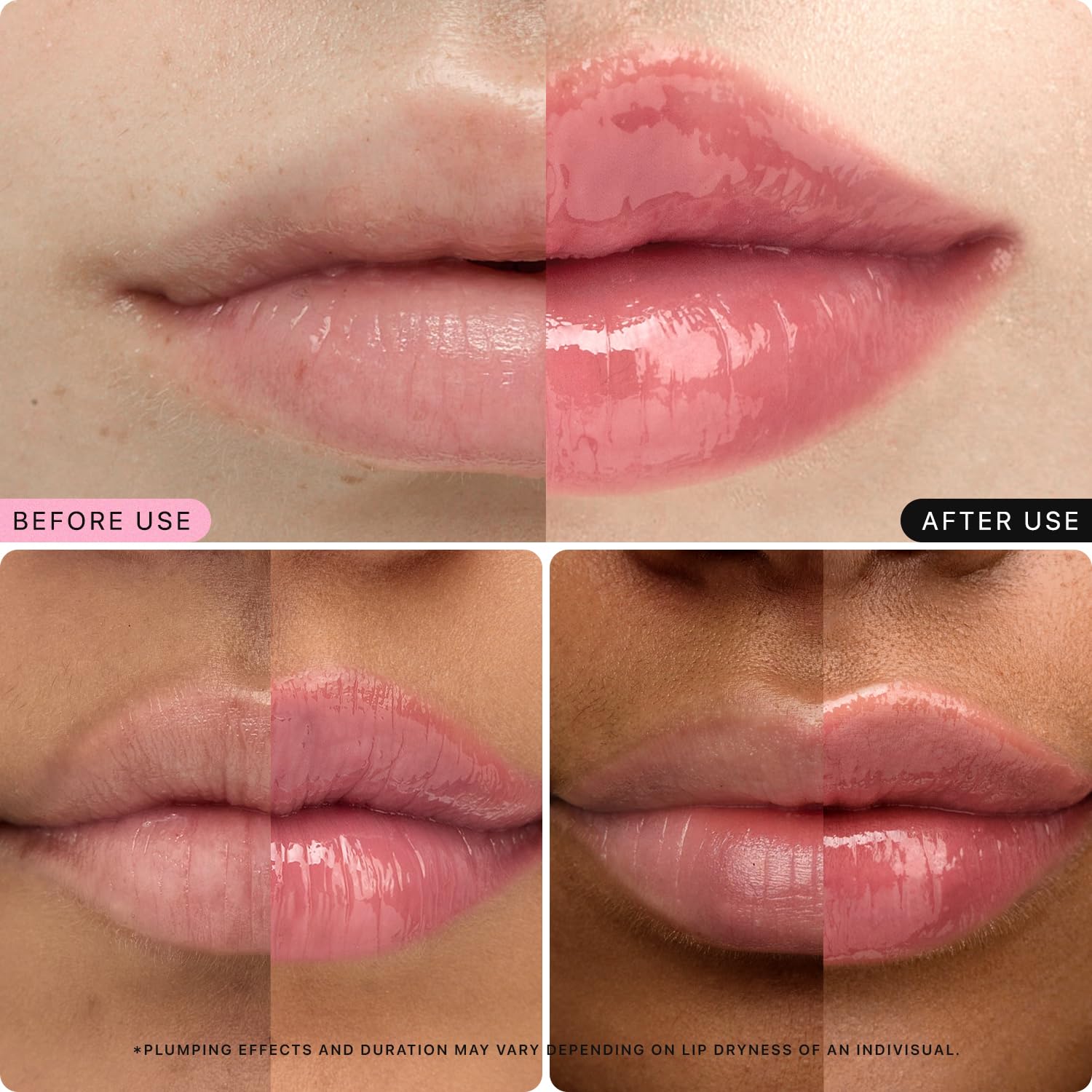 23 shade variations including sheer naturals, berries, roses, plums, and glitter toppers