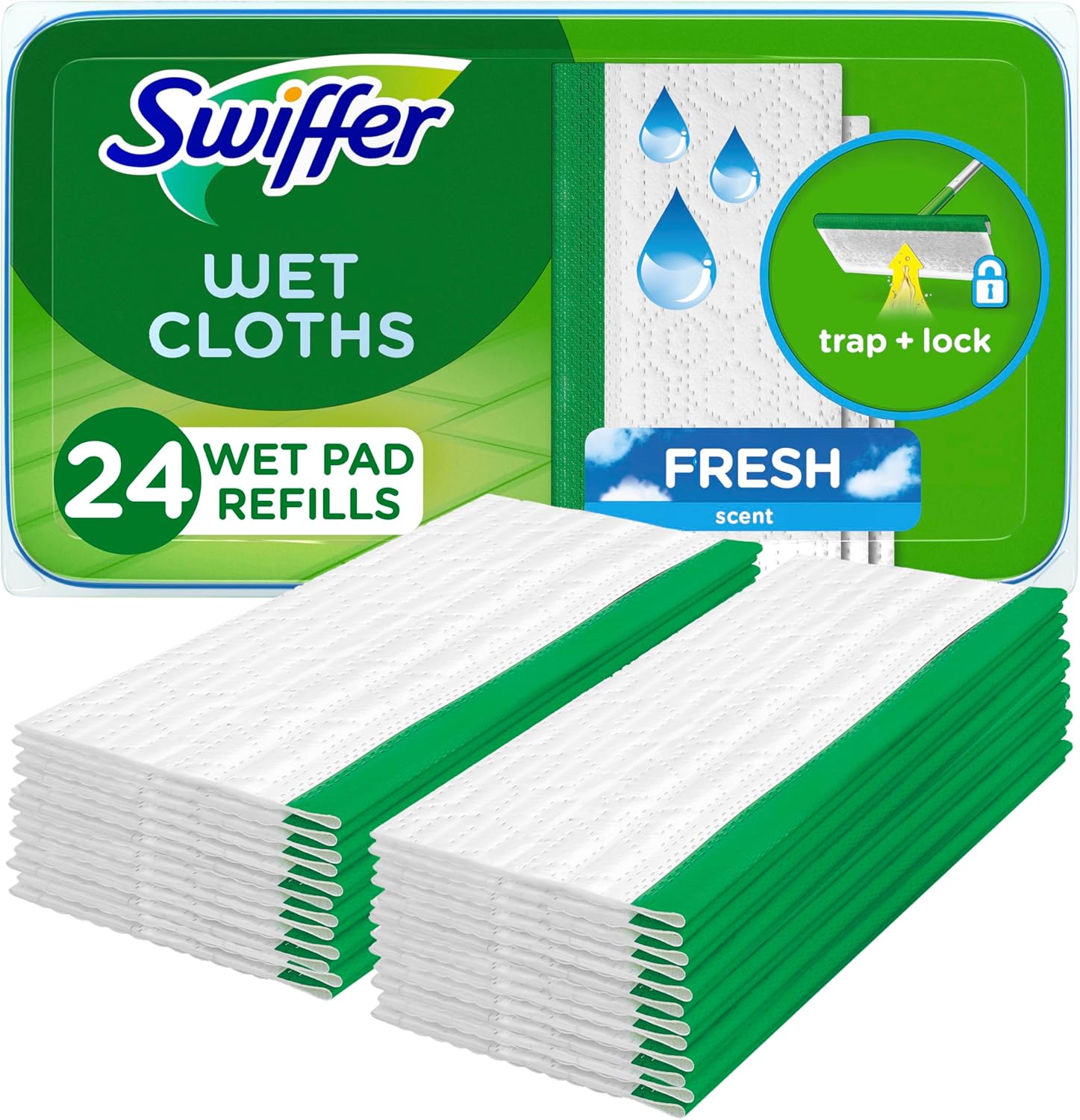 24-count refill pack of wet mopping cloths