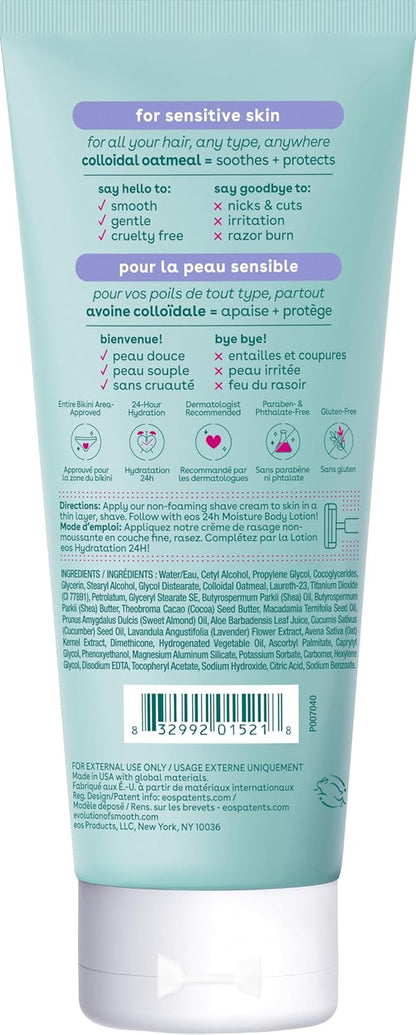 24-hour hydration claim with aloe to condition and calm skin post-shave