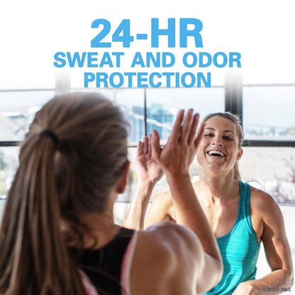 24-hour sweat and odor protection in a single morning application