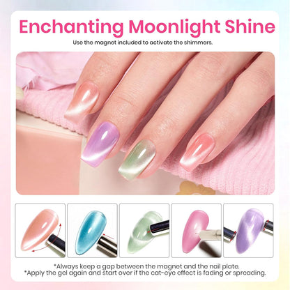 24 product variations covering seasonal themes (neon light, classic jelly nude, autumn leaves, galaxy beam, etc.)