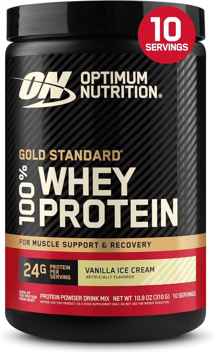 24g premium whey protein per scoop from isolate and concentrate