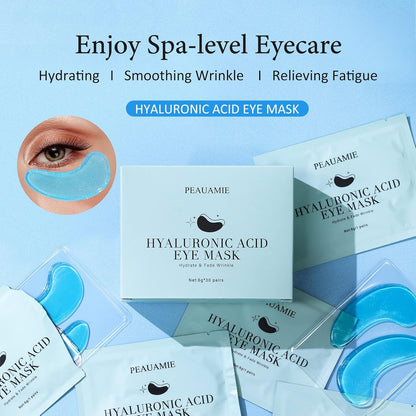 24k gold eye mask material marketed for rejuvenating the eye contour