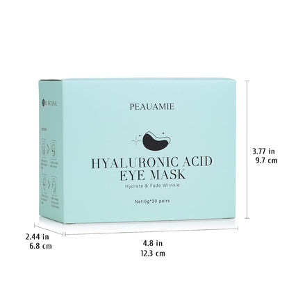 24K Gold Eye Mask – Premium Anti-Aging Treatment for Dark Circles, 30 Pairs Hyaluronic Acid