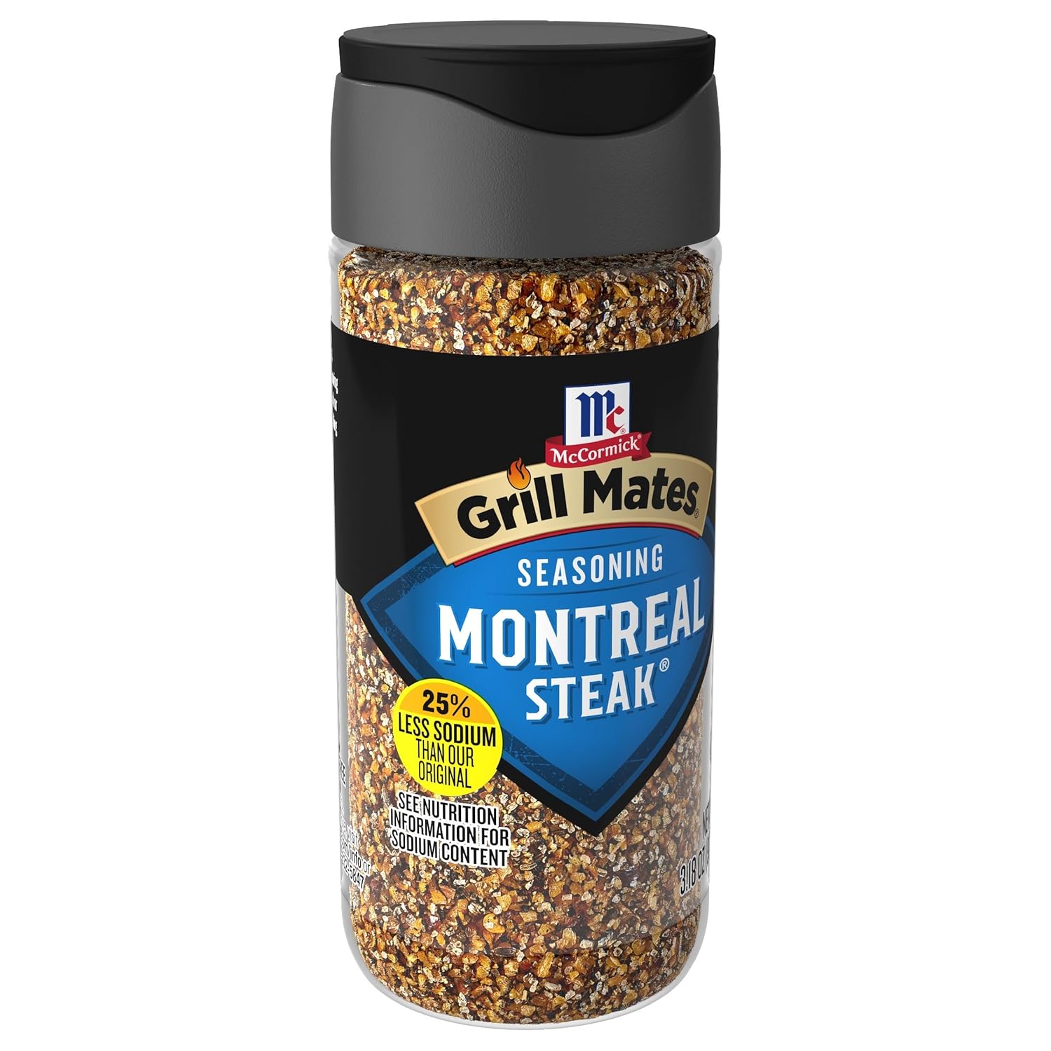 25% less sodium than the original montreal steak seasoning