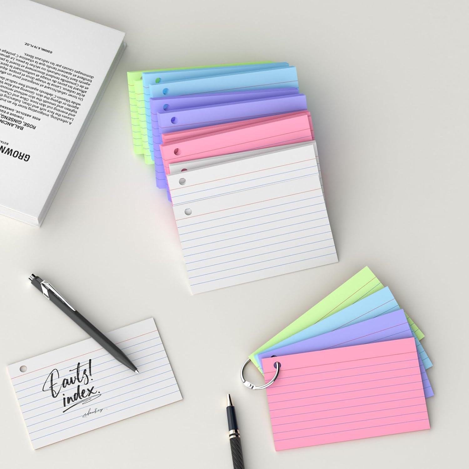 250 total sheets at 50 per color for high-volume use
