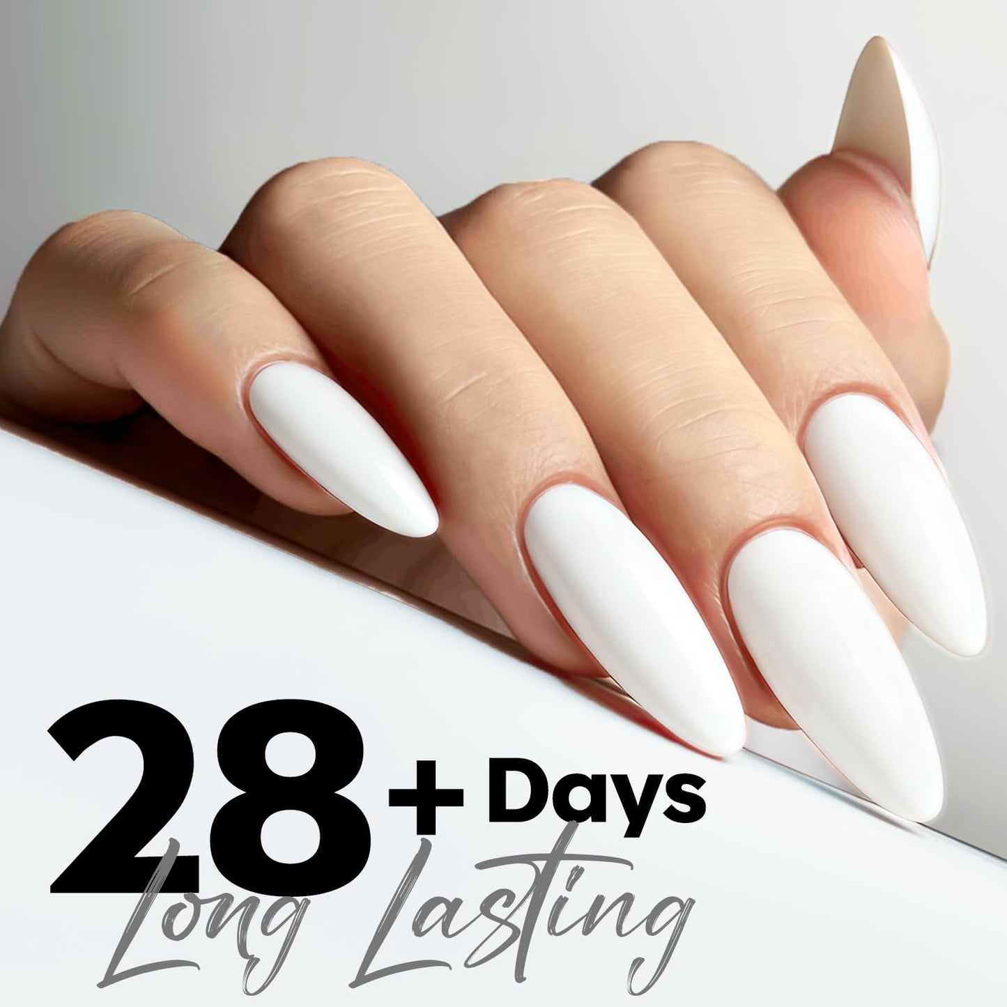 28+ day long-wearing, anti-chipping, peel-off-resistant professional formula