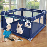 XVISHX 42x42 Puppy Playpen Portable – Foldable Pet Enclosure for Camping and Backyard
