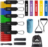 WHATAFIT Resistance Bands Set – Durable On-the-Go Strength Equipment for Remote Professionals and Outdoor Training