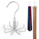 Silver - 2 Pack–L Shaped Hook Tie Hanger
