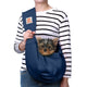 Darkblue - M - Zip pocket & Adjust Strap