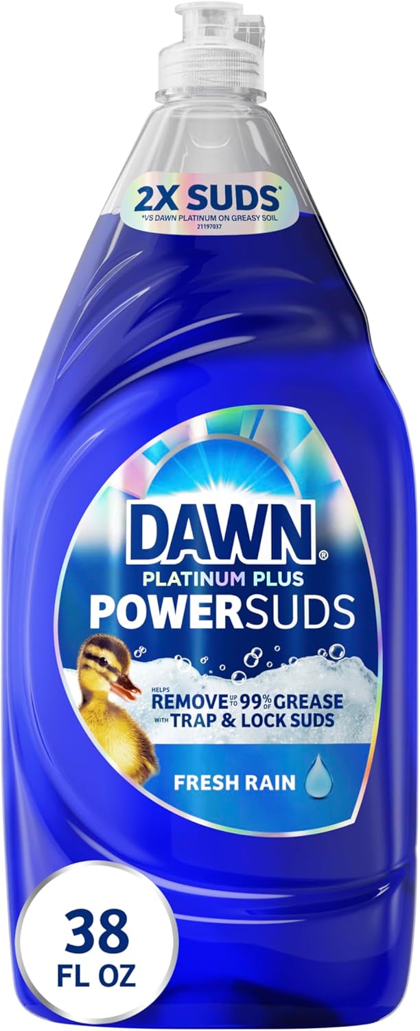 2x concentrated suds formula that traps and locks grease without spreading