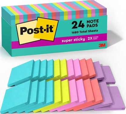 2x the sticking power compared to basic sticky notes