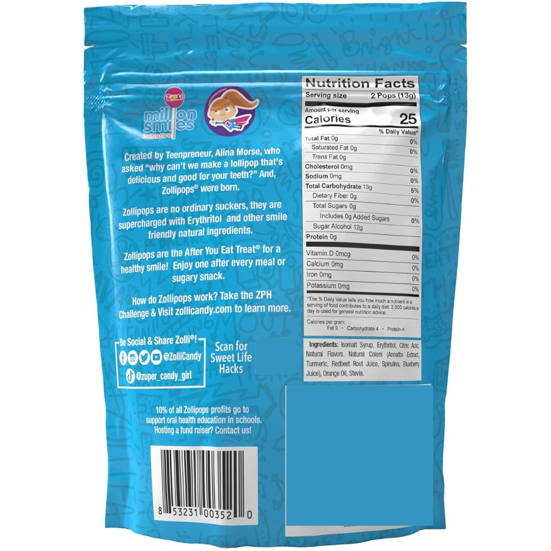 3.1 oz resealable on-the-go pouch sized for purses, backpacks, and lunchboxes
