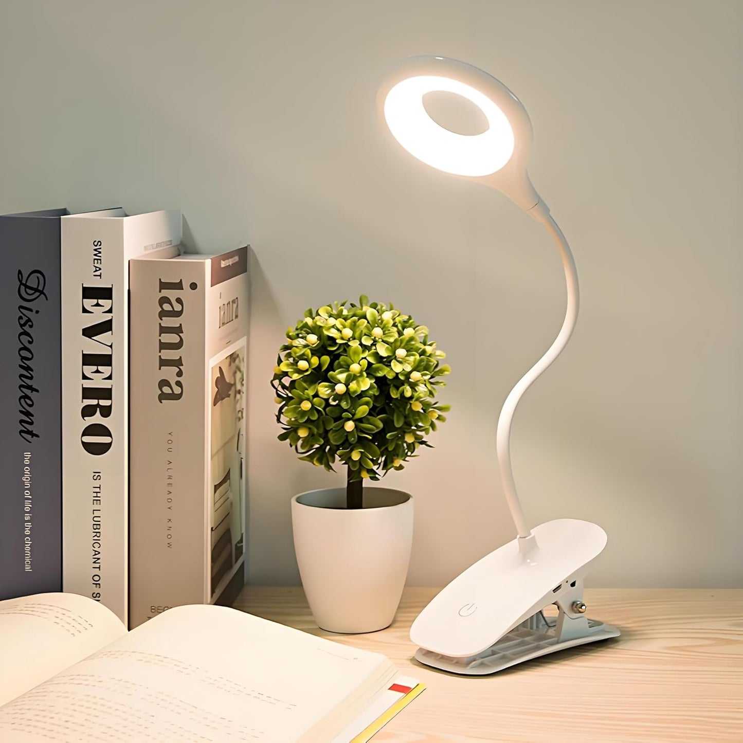 3 color modes (warm, natural, cool white) and 3 dimmable brightness levels via touch control