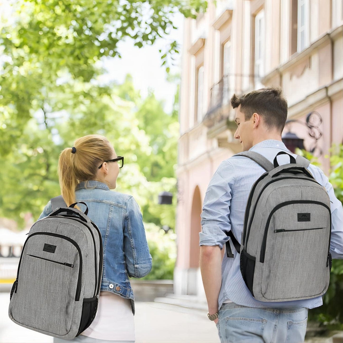 3 compartments and 6 pockets including padded laptop sleeve and organizer pockets with key fob hook