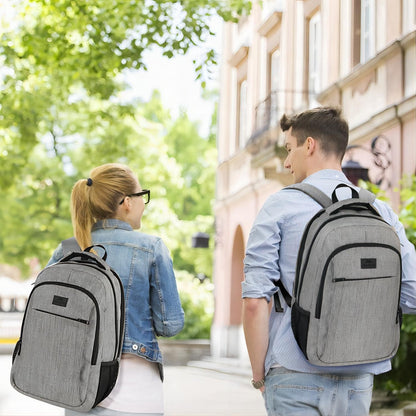 3 compartments and 6 pockets including padded laptop sleeve and organizer pockets with key fob hook