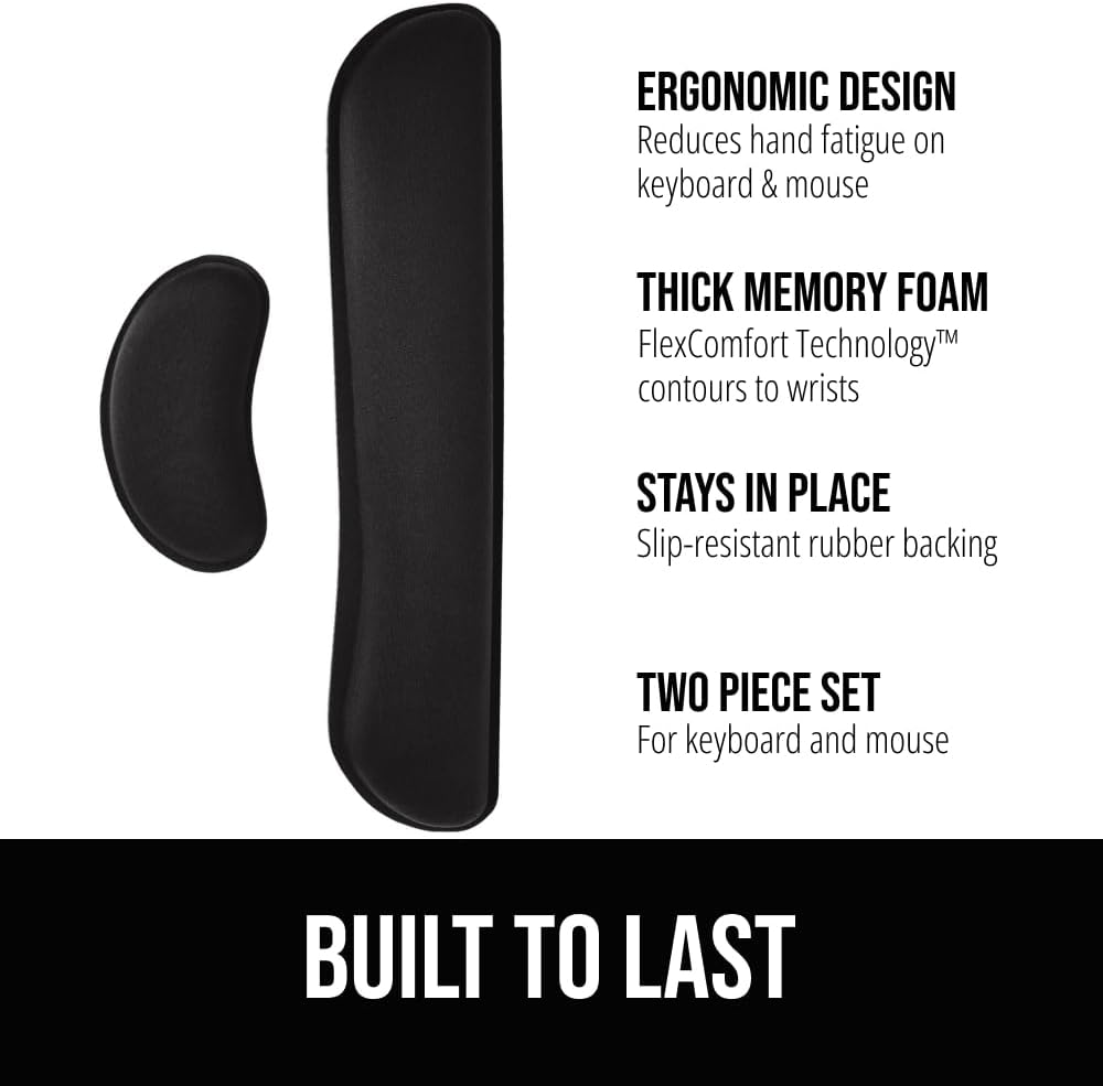 3-layer construction: rubber anti-slip base, memory foam core, soft spandex top