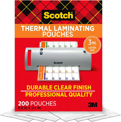 3 mil thickness providing standard rigid protection for frequently handled documents
