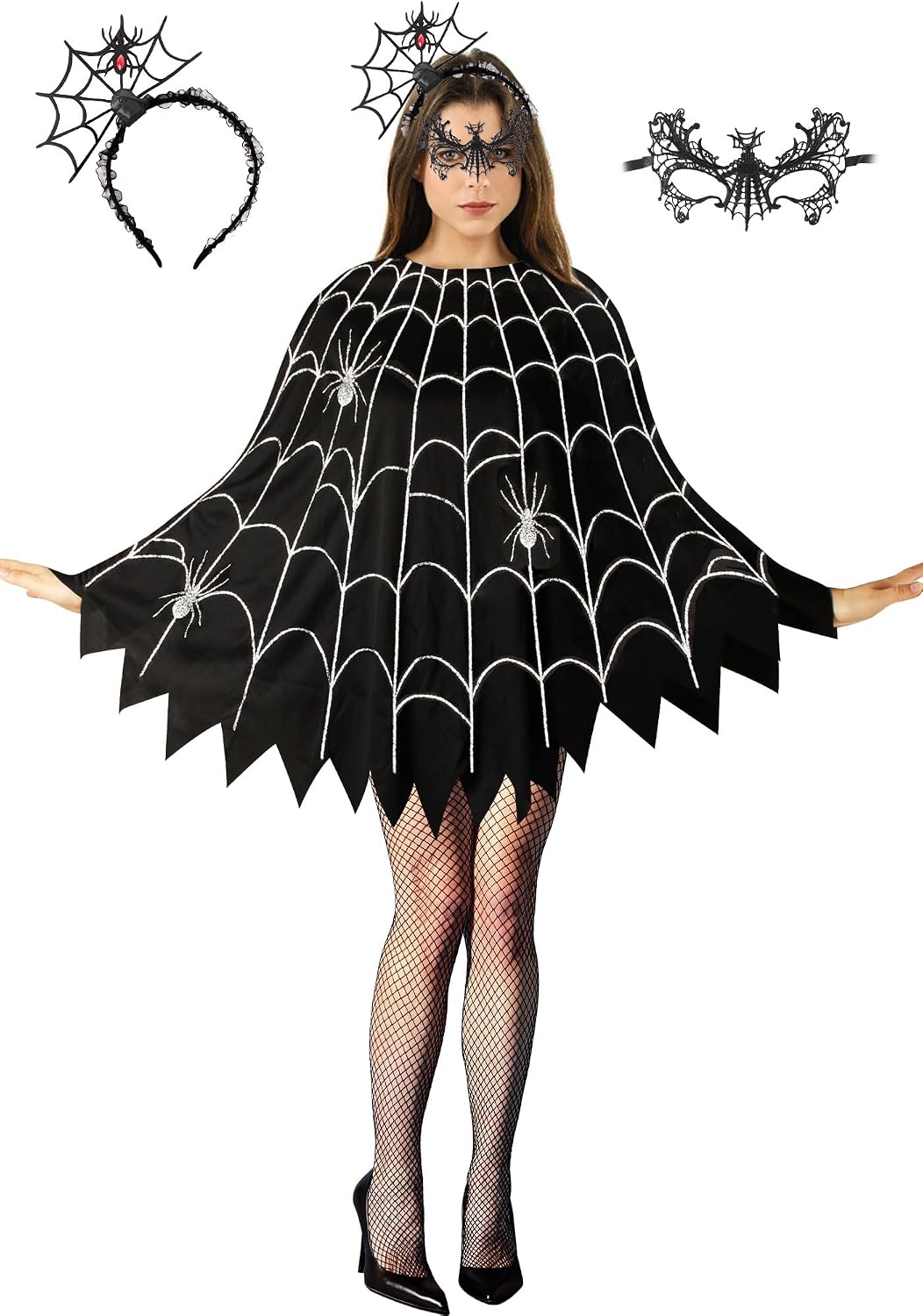 3-piece set including dress, headband, and mask