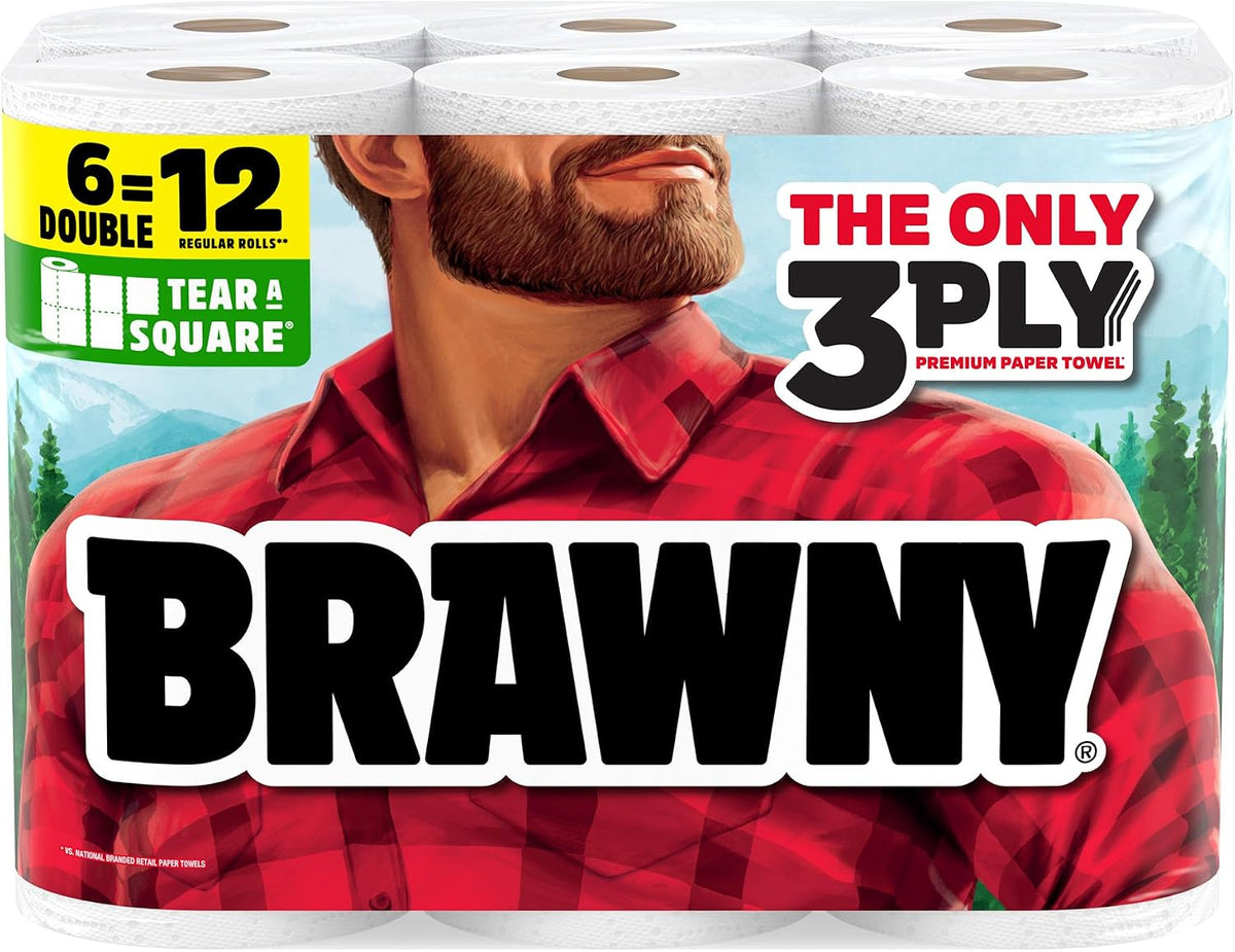 3-ply construction for enhanced strength, absorbency, and durability