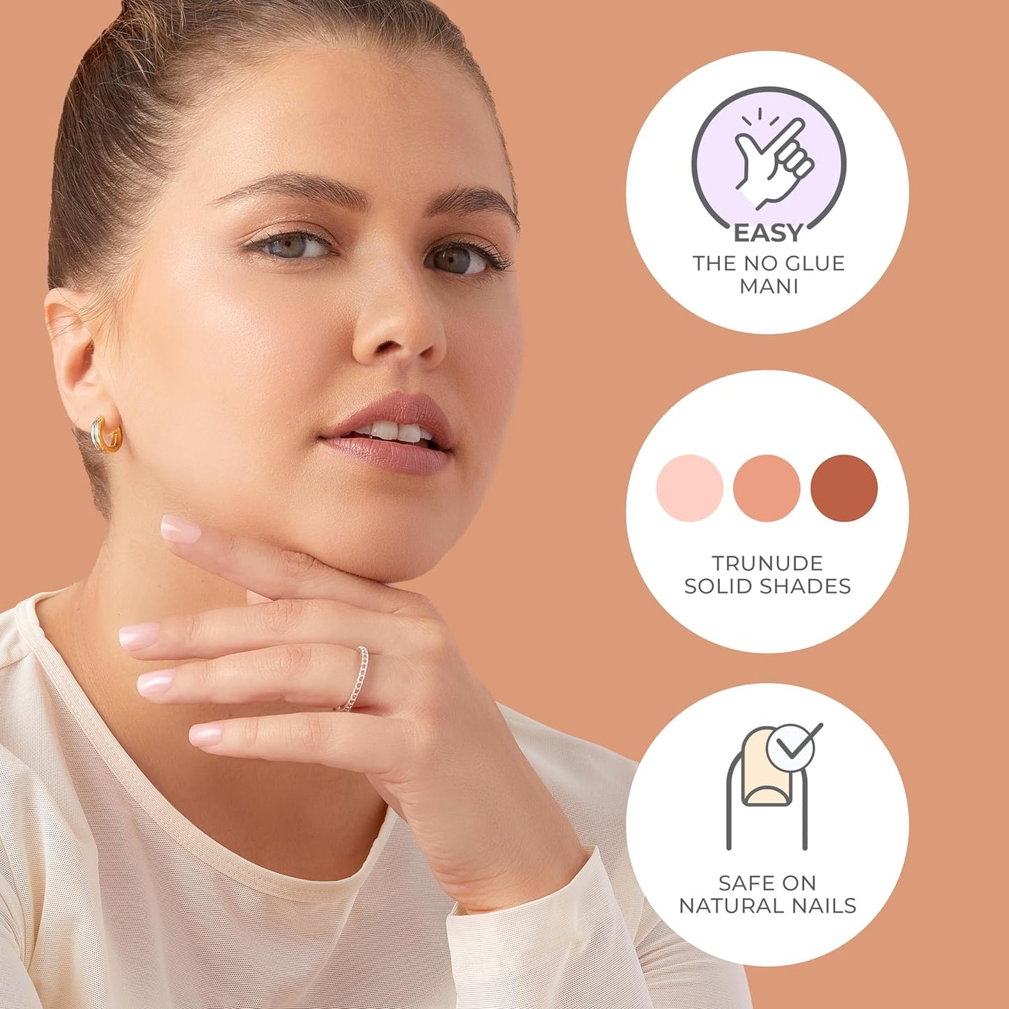 30 press-on nails per kit covering two full manicures plus spares