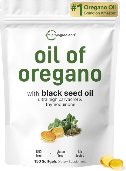 300mg oil of oregano from origanum minutiflorum leaves per 2-softgel serving