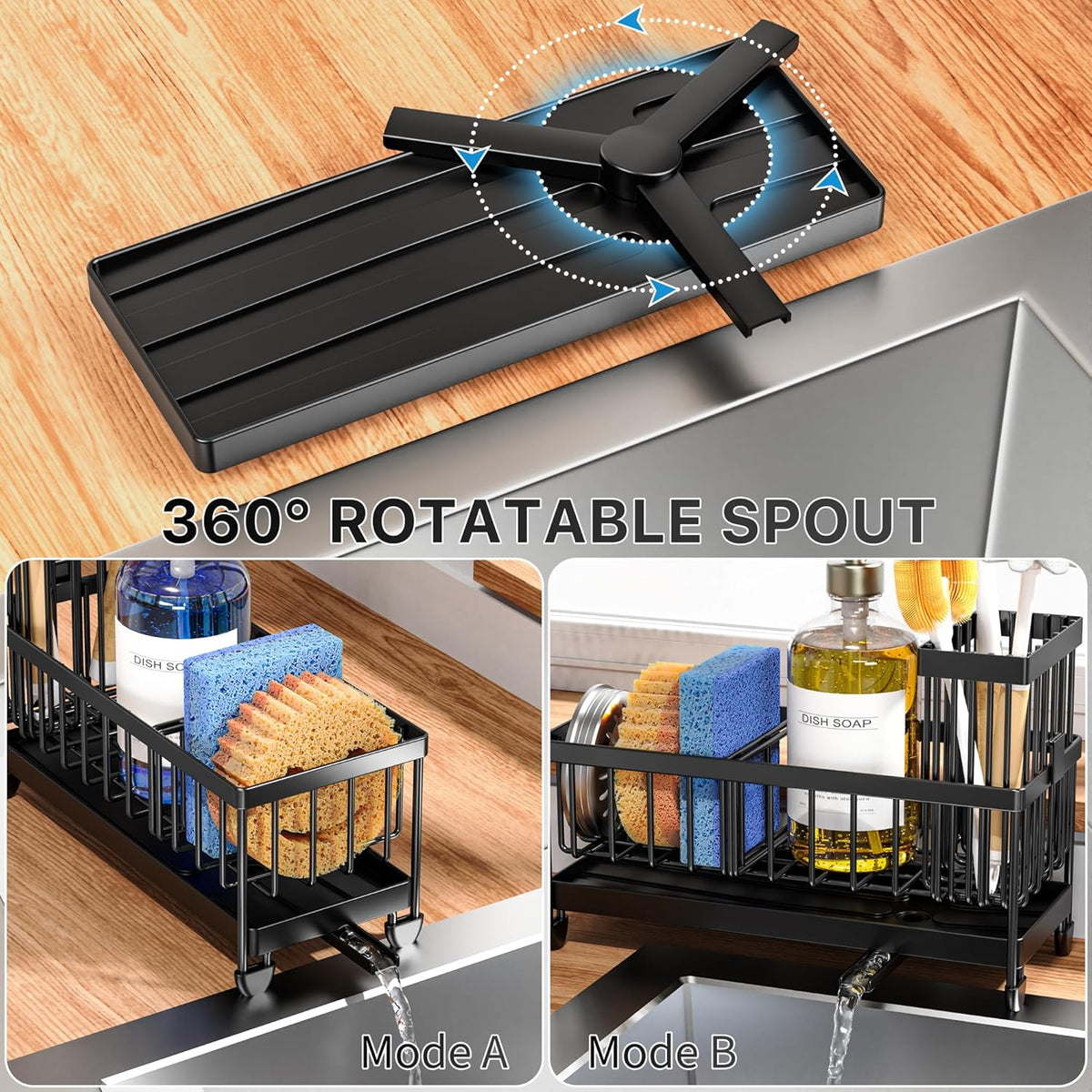 304 rustproof stainless steel body, rinse-clean under running water