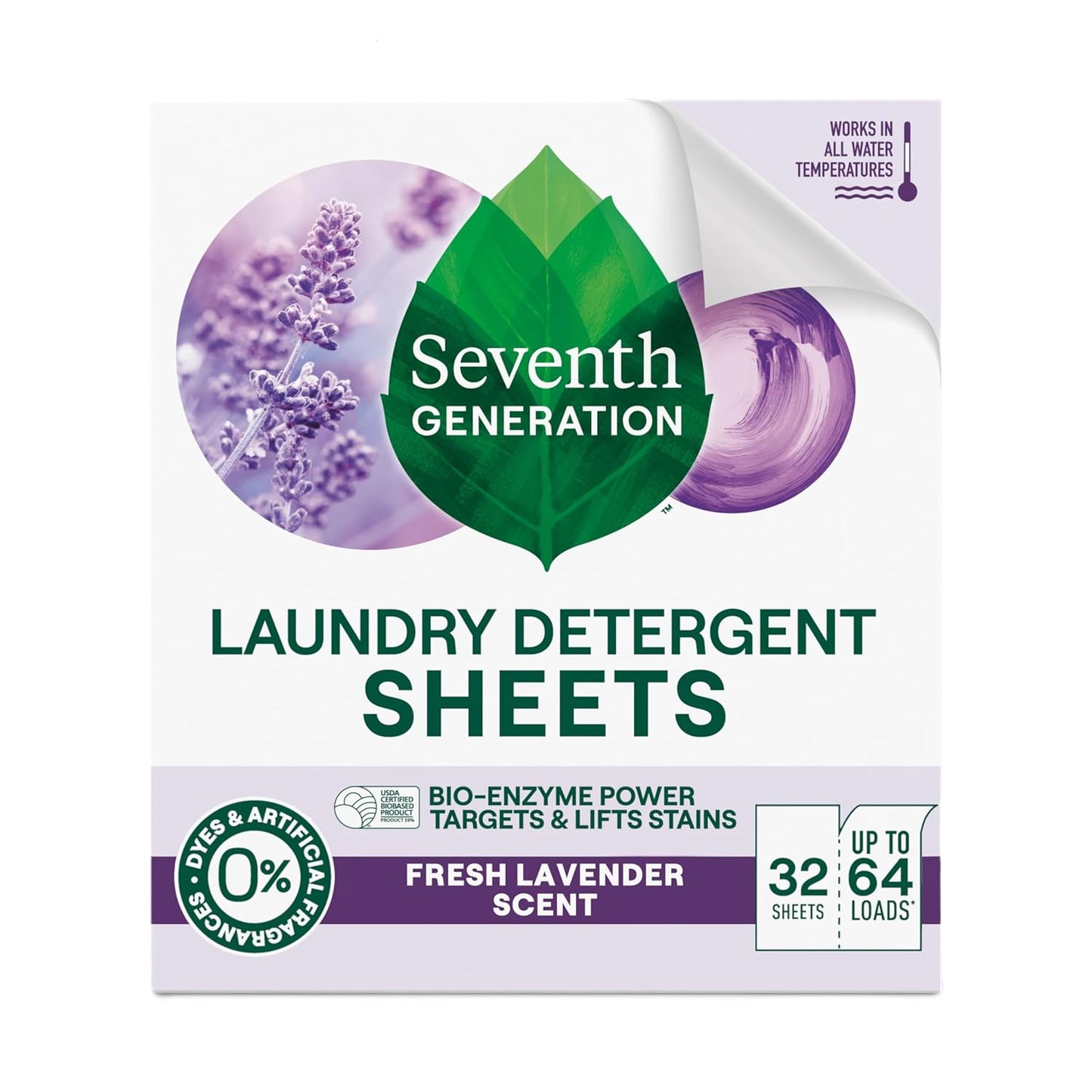 32-count box delivering up to 64 loads of laundry