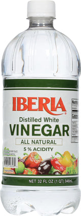 Iberia Distilled White Vinegar – Streamlined Pantry Staple for Clean-Label Cooking