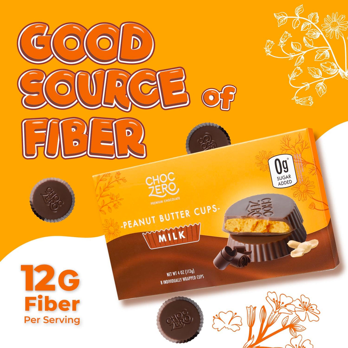 32 individually wrapped cups packaged as four 8-count boxes for freshness and portability