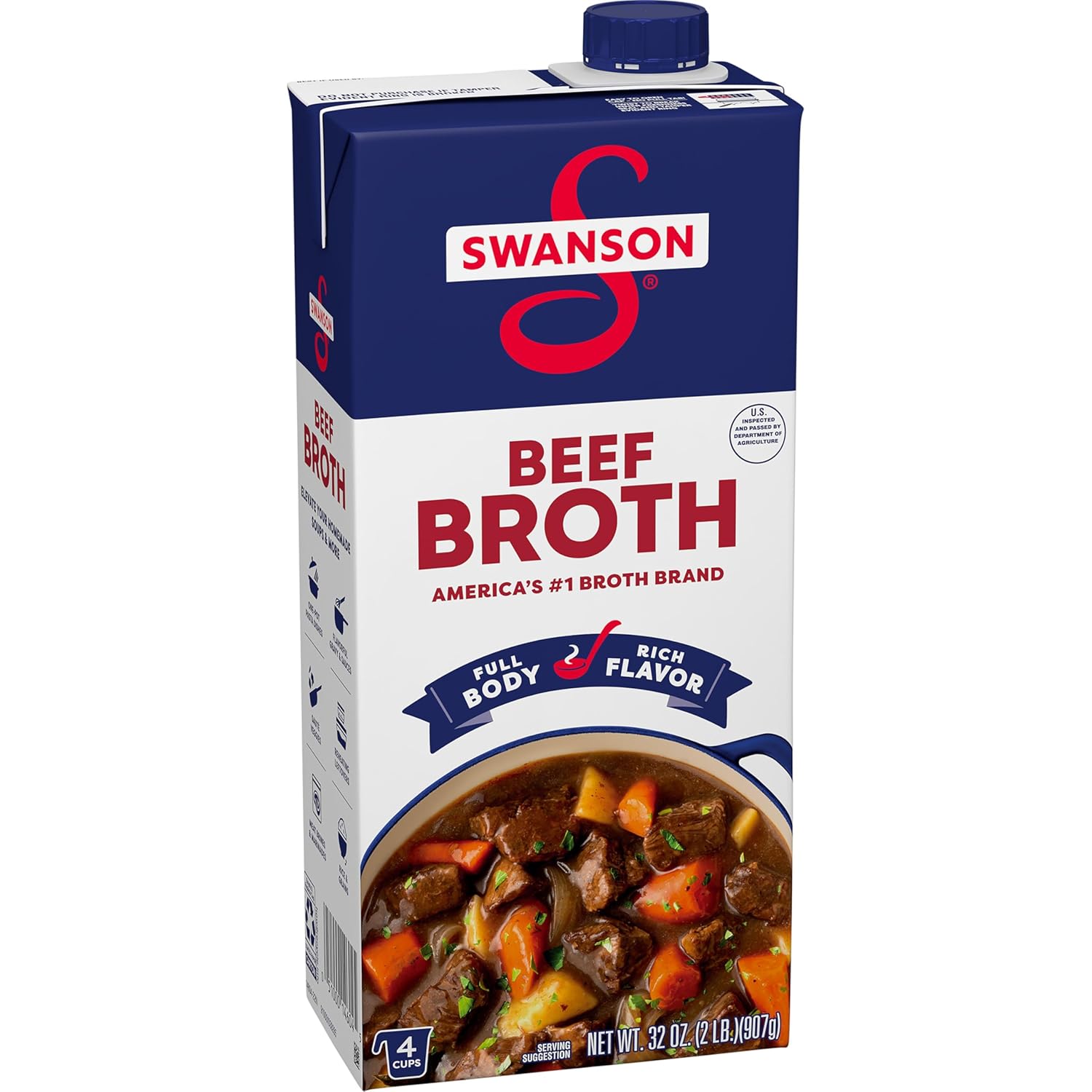 32 oz recyclable carton in 1-count, 4-pack, and 6-pack configurations